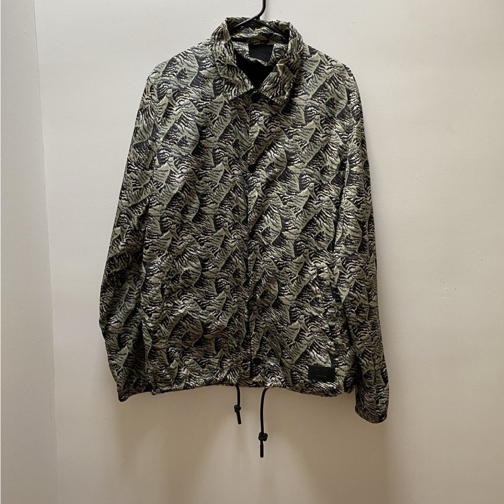 Acne Studios Tony Face Himalayan Tiger Camo Jacket Green Men